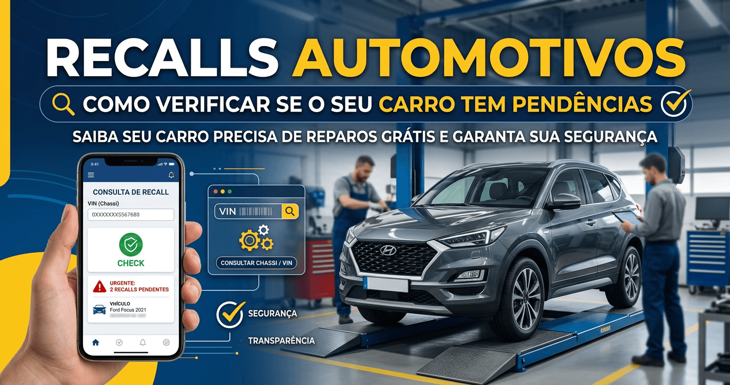 Recalls automotivos: como verificar se o seu carro tem pendências