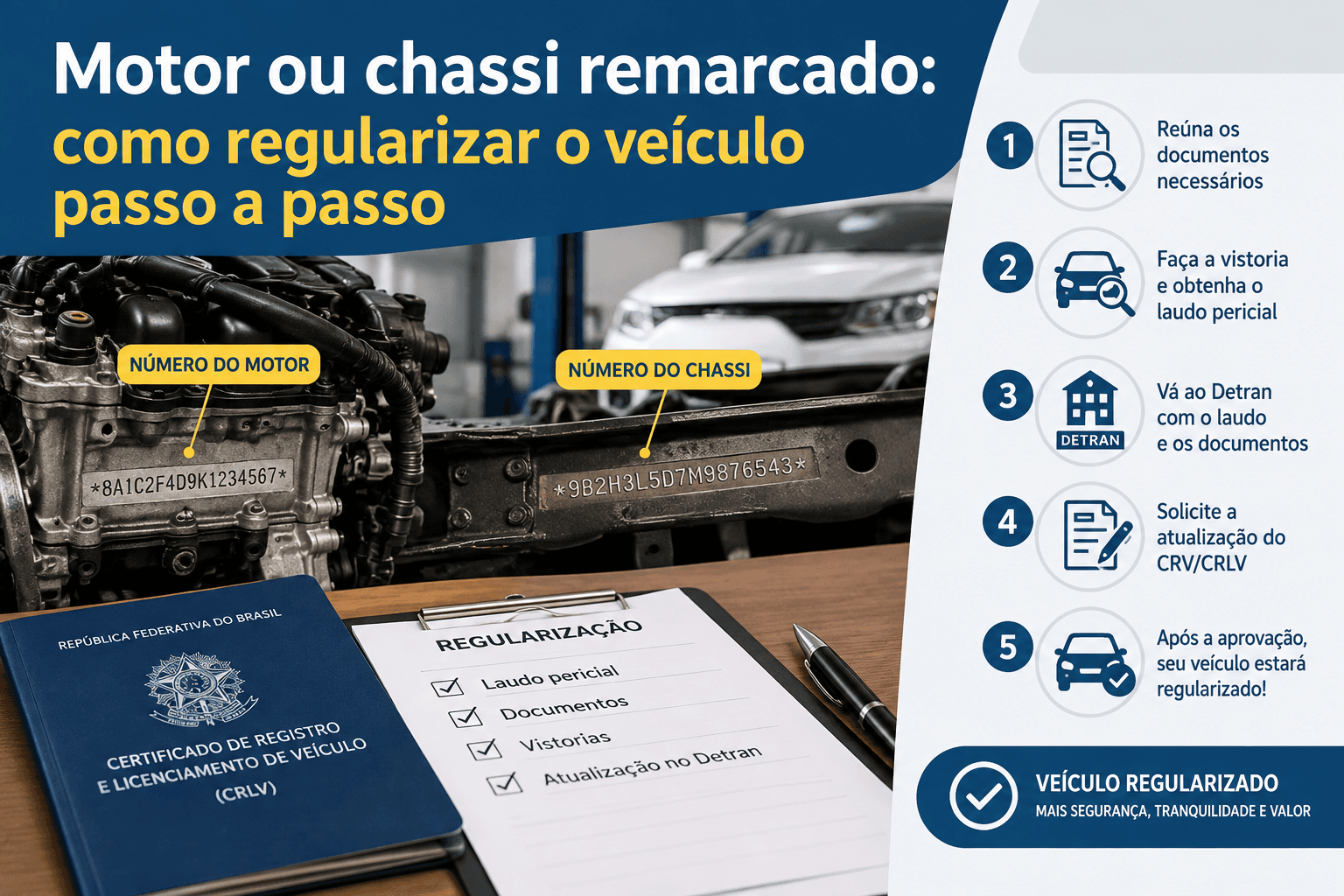 Motor ou chassi remarcado