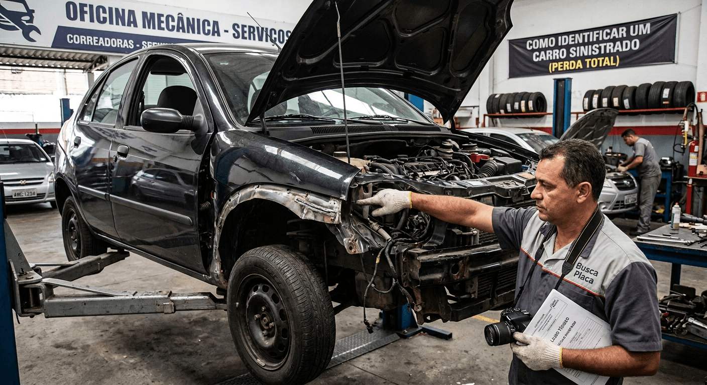 Como identificar se um carro foi sinistrado (perda total)
