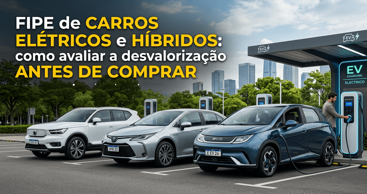 FIPE de carros elétricos e híbridos: como avaliar a desvalorização antes de comprar